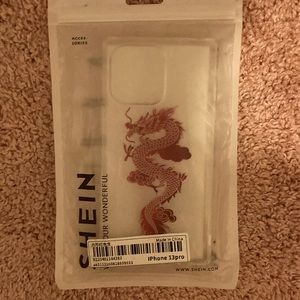 Clear dragon iPhone 13 pro phone case brand new off SHEIN